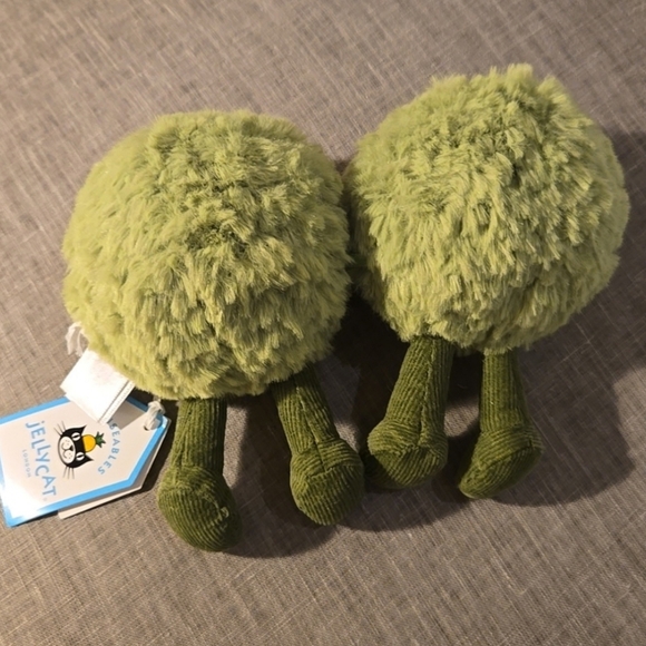 Jellycat Dot and Peggy Mushy Peas 6x3.5" Soft & Plush NWT - Picture 4 of 4
